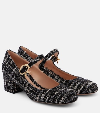 Pumps Mary Ribbon 45 in bouclé | Gianvito Rossi