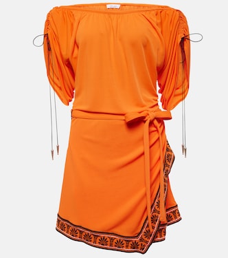 Ruched off-shoulder minidress | Rabanne