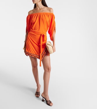 Vestido corto de hombros descubiertos | Rabanne