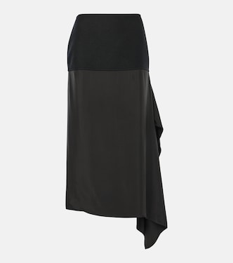Minigonna asimmetrica in lana | Jil Sander