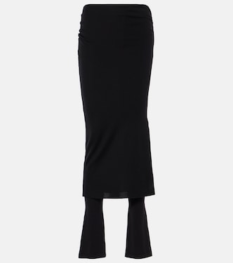 Pantaloni in misto lana con ruches | Alaïa