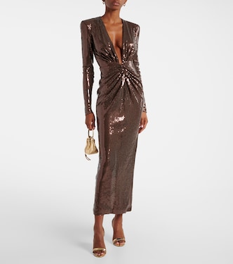Abito midi con paillettes | Alex Perry