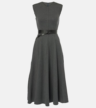Vestido midi Grace de mezcla de algodón | Norma Kamali