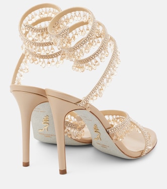 Chandelier 105 embellished satin sandals | Rene Caovilla