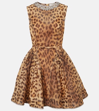 Minikleid Crush Panelled aus Leinen und Seide | Zimmermann