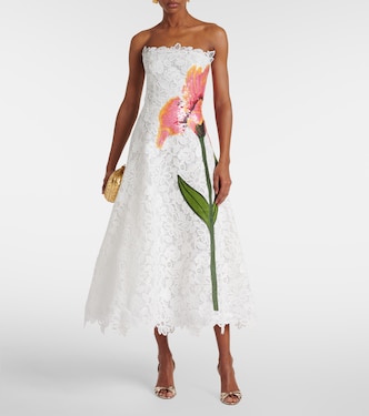 Midikleid Mariela aus Spitze mit Pailletten | Costarellos