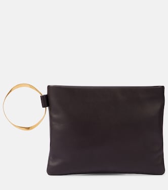 Pochette Square Bracelet en cuir | The Row