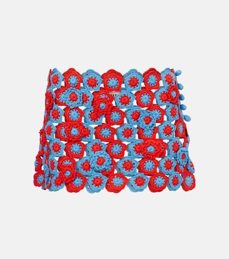 Minifalda Magdalena de croché de algodón | Staud