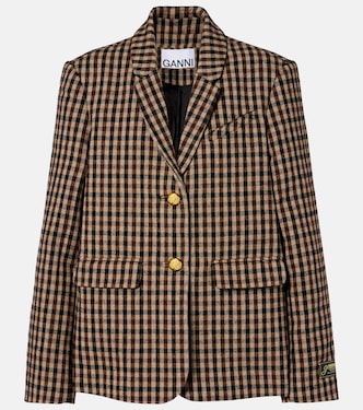 Checked blazer | Ganni