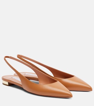 Slingback-Ballerinas Purist aus Leder | Aquazzura