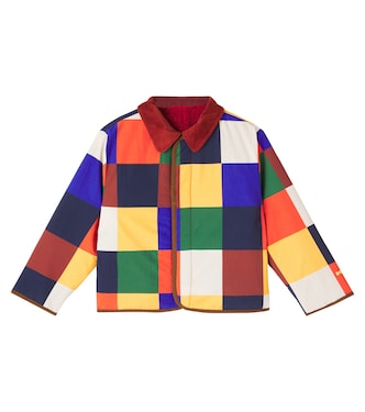 Multicolor Tiles reversible teddy jacket | Bobo Choses