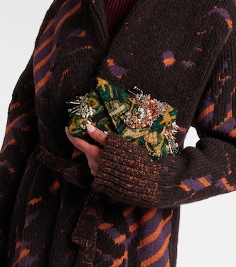 Pochette en jacquard à ornements | Dries Van Noten