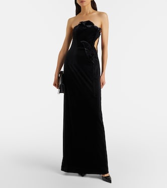 Robe Marilyn aus Samt | Leo Lin