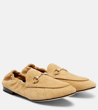 Horsebit GG suede loafers | Gucci