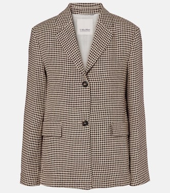 Gita checked linen blazer | 'S Max Mara
