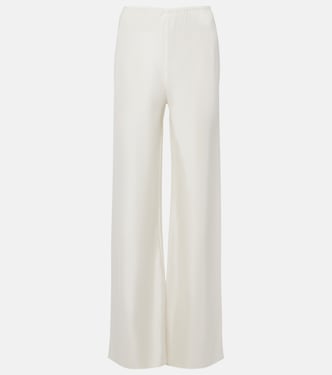 Cove silk-blend straight pants | Posse