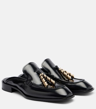 Embellished leather mules | Loewe