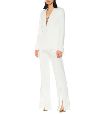 Blazer in crêpe con pizzo | Simkhai