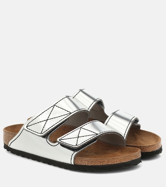 x Birkenstock metallic leather slides | Proenza Schouler