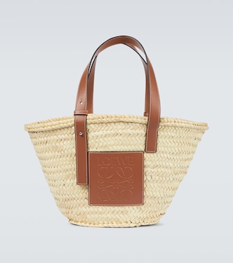 Leather-trimmed basket bag | Loewe