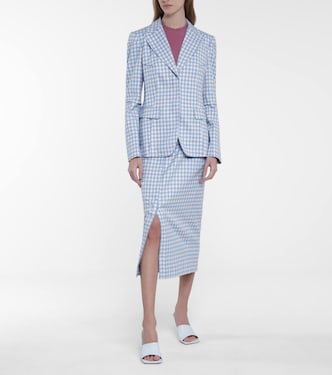 Blazer Beatrix en laine mélangée à carreaux | Altuzarra