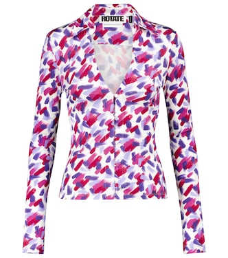 Longsleeve Cabaret mit Print | Rotate