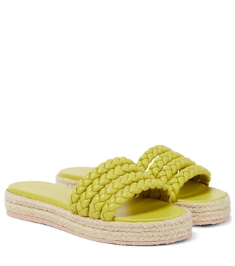 Sandalias Marbella de piel y yute | Gianvito Rossi