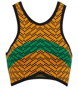 Jacquard crop top | Dodo Bar Or