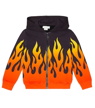 Bedruckte Kapuzenjacke aus Baumwolle | Stella McCartney Kids