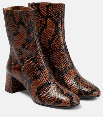 Saint Honore Leather Ankle Boots | Aquazzura