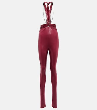 Ruby chain-trimmed leggings | The Attico