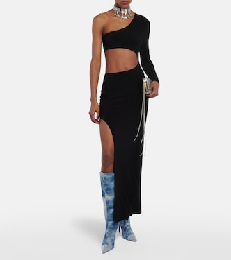 Botas altas en denim tie-dye | Alexandre Vauthier