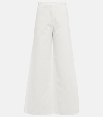 Jeans a vita alta e gamba larga | Loro Piana