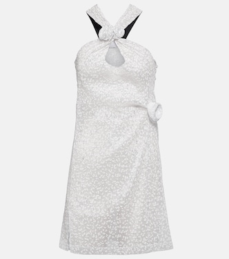 Embellished halterneck minidress | Coperni