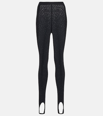 Leggings con staffe e pizzo | Khaite