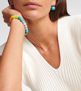 Collier Evil Eye en or 14 ct et diamants | Sydney Evan