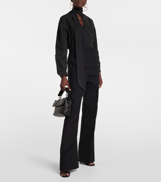 Pantaloni regular in crêpe couture | Valentino