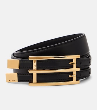 Cinturón Double Buckle de piel fino | Etro