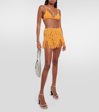 Bralette in cotone con perline | Roberta Einer