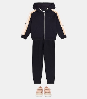 Pantalones deportivos de algodón y lana | Chloé Kids