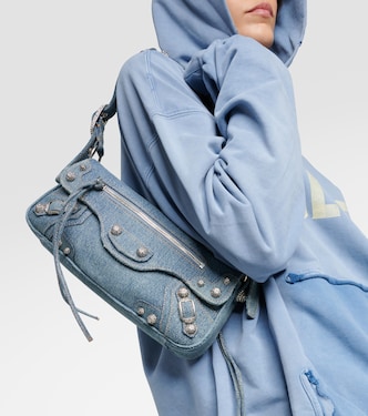 Schultertasche Le Cagole aus Denim | Balenciaga