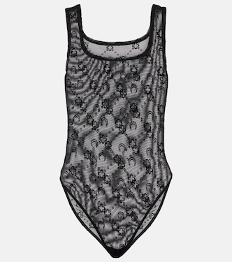 Moonogram mesh bodysuit | Marine Serre