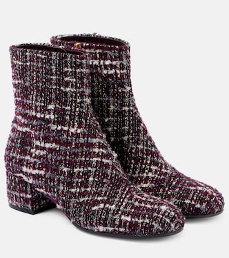 Bottines 45 en tweed | Gianvito Rossi