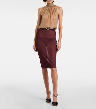 Blusa in mussola di seta  | Saint Laurent