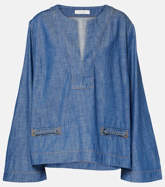 Top Wylie aus Denim | Zimmermann