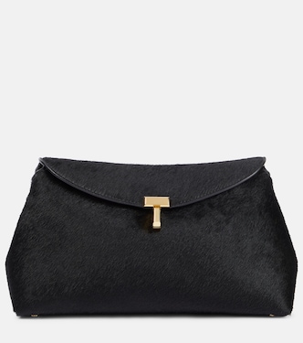 Clutch T-Lock Small aus Kalbshaar | Toteme