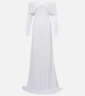 Off-Shoulder-Maxikleid Arched Palm | Christopher Esber