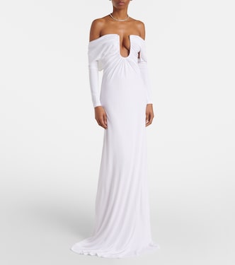 Off-Shoulder-Maxikleid Arched Palm | Christopher Esber