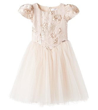 Floral jacquard dress | Monnalisa