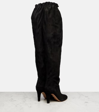 Overknee-Stiefel aus Veloursleder | Chloé